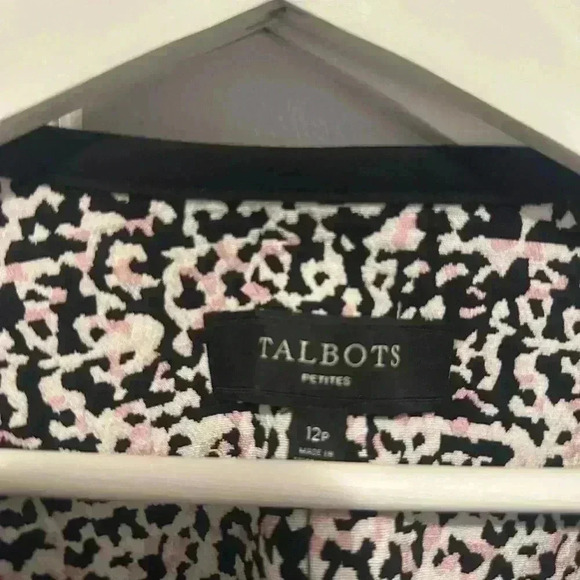 NWT Talbots jacquard open coat structured classic mid-length  Size 12P - Picture 3 of 5
